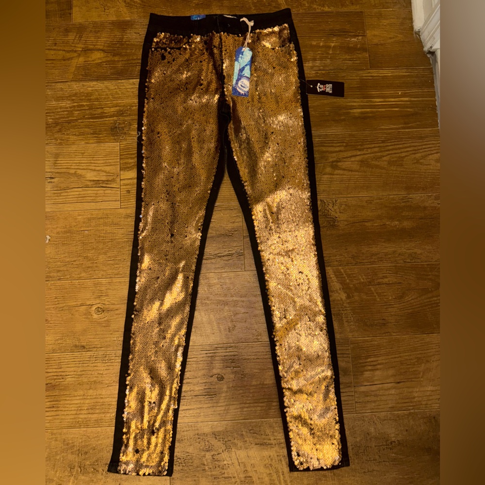 Aphrodite Gold Sequin Glam Pants